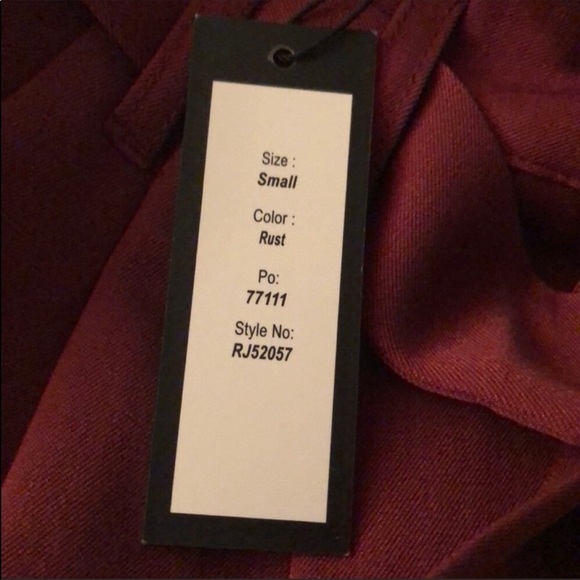 NWT Romeo & Juliet Ruffle Waist Paper Bag Pants - Picture 4 of 7